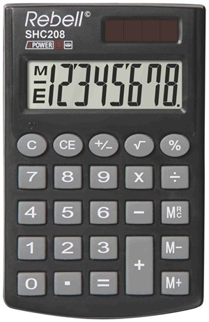 Calculadora de bolsillo rebelde HC208